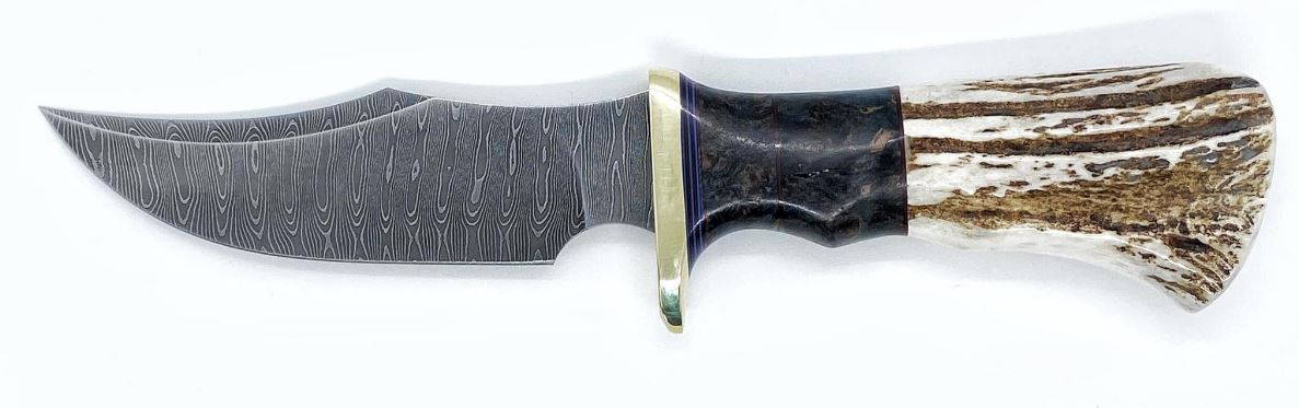 Mosaic Wood Layered-Steel Hunting Knife